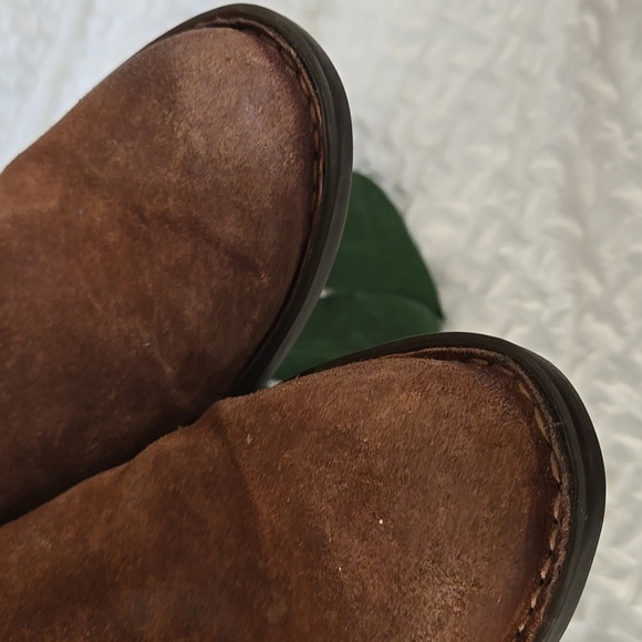 Born Brown Suede Ankle Boots Spring Booties - Picture 3 of 10